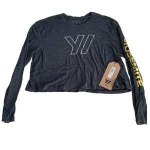 NWT James Perse Y/OSEMITE Tech Jersey Cropped Tee